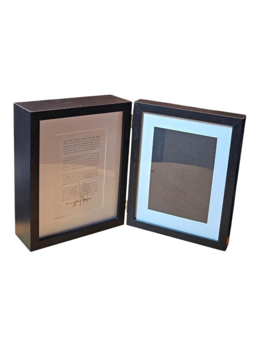 Black wooden Animal double picture frame - Picture 8 of 8